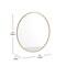 Flash Furniture 36" Round Gold Metal Framed Accent Wall Mirror HFKHD-6GD-CRE8-591315-GG - alternate 9
